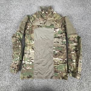 Army Combat Shirt Mens Small Green Camo 1/4 Zip Flame Resistant Multicam